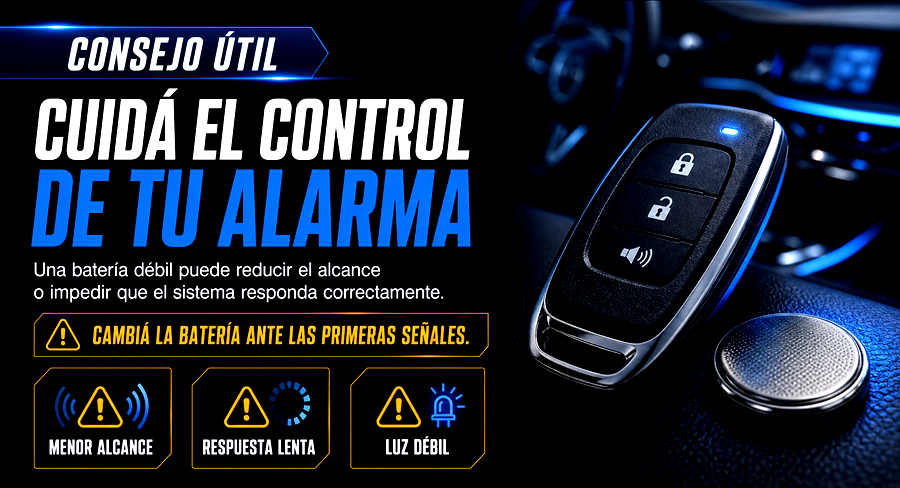 Consejo para cuidar el control de la alarma